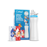 22oz. White Stainless Steel Bottle Starter Kit - Travel Edit L2