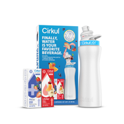 22oz. White Stainless Steel Bottle Starter Kit - Travel Edit L2